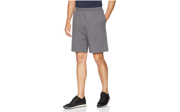 Champion Men's Jersey Short With Pockets (Granite Heather)